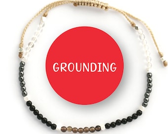 Balipura Gemstone Bracelet, 925 Silver Beads, Grounding Aura Jewelry