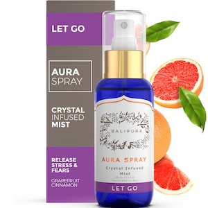 Let Go Aura Crystal Spray, Cinnamon Essential Oil Aromatherapy Spray, Crystal InfusedEnergy Healing Spray, Relaxation Spray