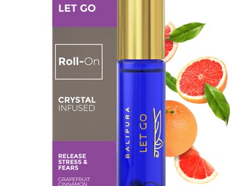 Grapefruit Aromatherapy Roll-On Perfume, Crystal Healing, Natural Fragrance