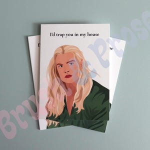 Tamlin, je vous piégerais dans ma maison / Carte de voeux amusante ACOTAR / Carte d'un tribunal d'épines et de roses pour les amoureux des livres / Cadeau livresque SJM merch