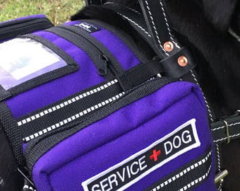 service dog vest with pouches
