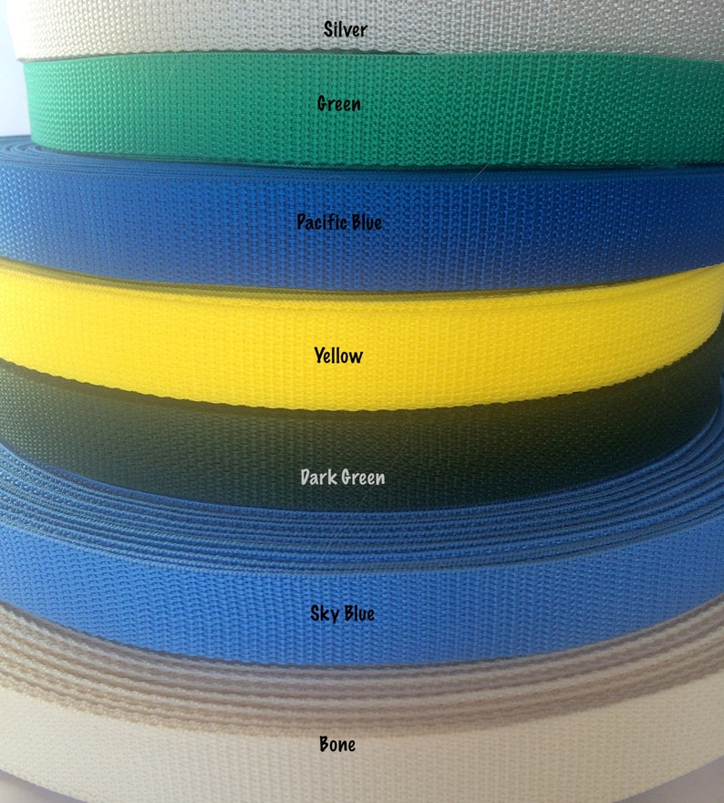 1 1/2 wide Polypropylene Webbing by the yard image 3