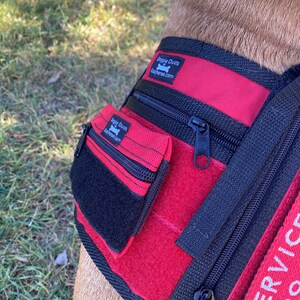 Pouch for Saddlebags, Pouch for Dog Vest, Add on pocket for Loop Tactical Vest Cape or Harness, add on pouch for Freedom Vest Small image 9