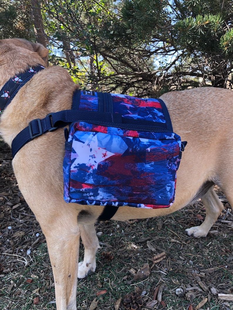 Saddlebags for Service Dog Harness With Matching Removable Etsy
