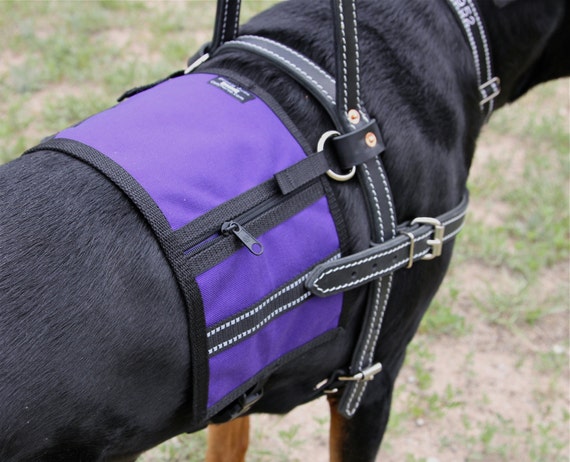 service dog harness purple