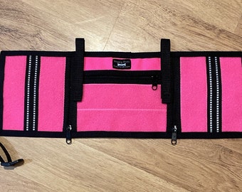 Hot Pink loop dog cape, loop cape, patch ready cape that can attach to a dog harness that has D rings or a conversion strap, CAPE ONLY