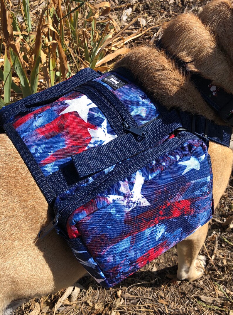 Saddlebags for Service Dog Harness With Matching Removable Etsy