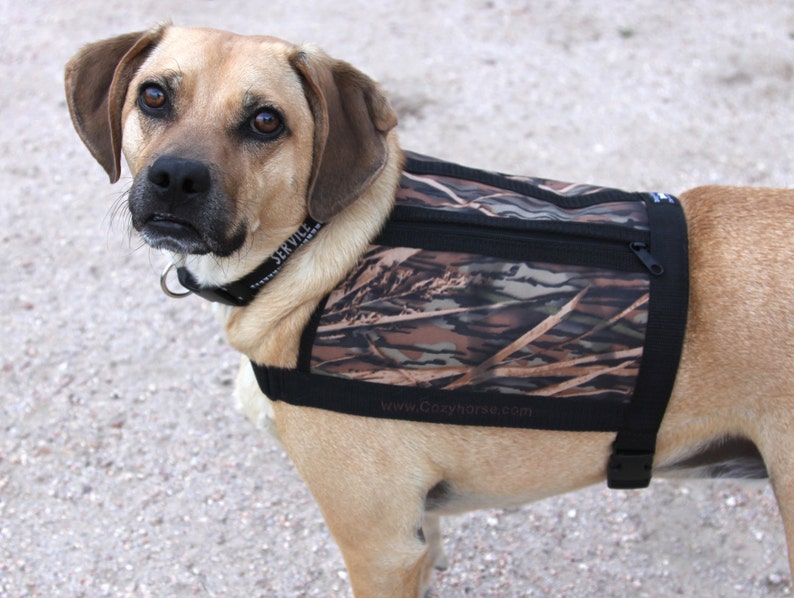 Dog Vest With Pockets Size Medium Mossy Oak Camo Water Etsy