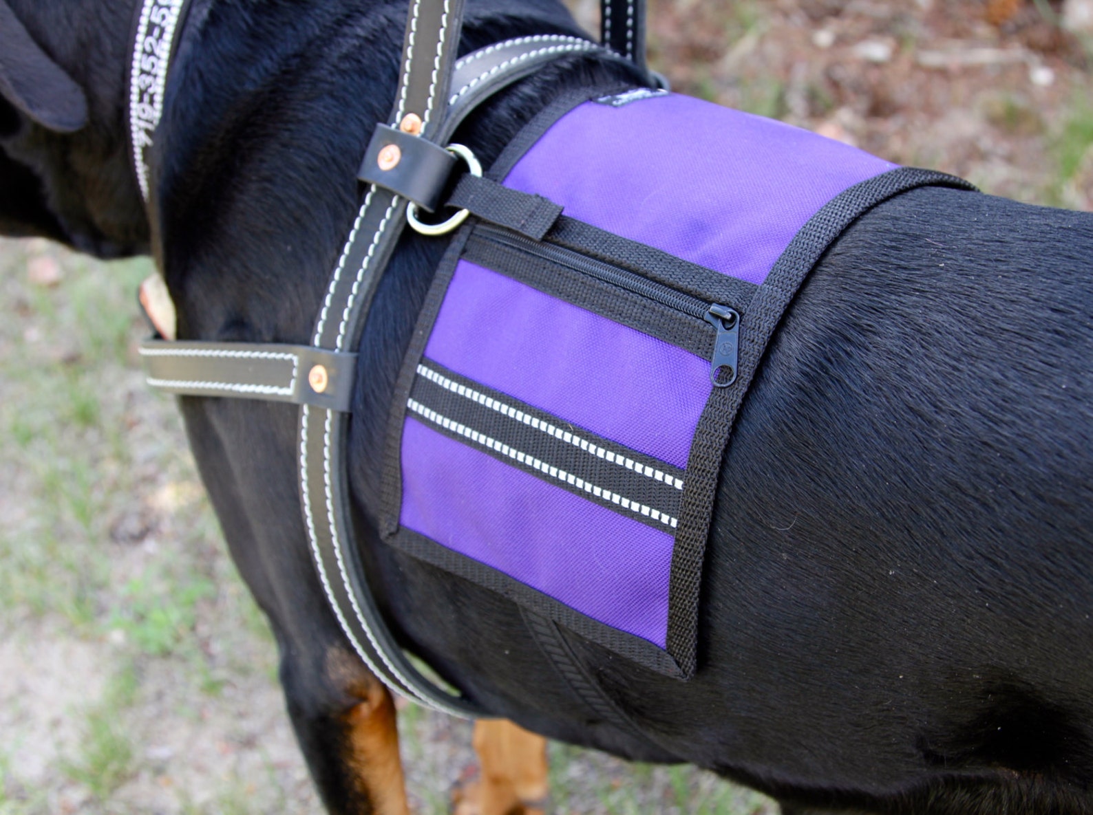 CozyHorse Service Dog Cape/Vest for mobility Harness PURPLE Etsy