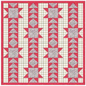 Racing Stars Quilt Pattern, instant download, easy to sew