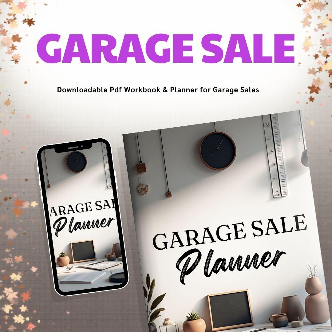 GARAGE SALE PRINTABLE | Garage Sale Checklist Worksheets | Garage Sale ...