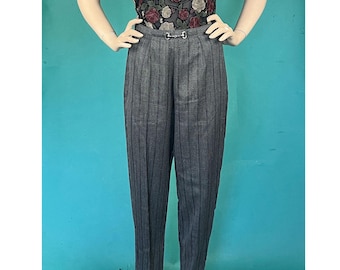 1980s-90s Womens Gray Wool Lined Harve Benard by Benard Holtzman