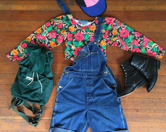 baggy overall shorts