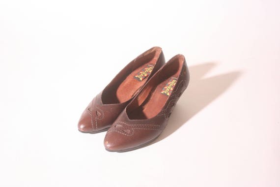 Vintage 1980s 80s Bandolino Paisley Detail Knot Le