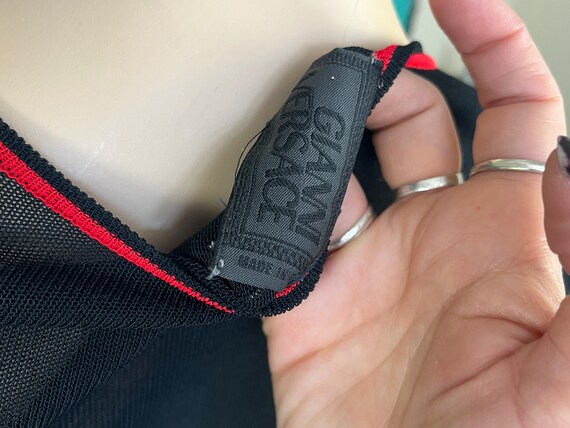 Vintage 90s Split Circle Gianni Versace Made in I… - image 8