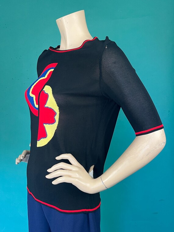 Vintage 90s Split Circle Gianni Versace Made in I… - image 4