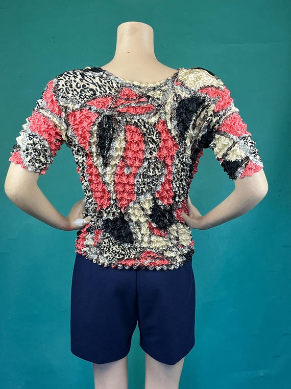 Y2k Abstract Patchwork One Size Fits Most Stretch… - image 7