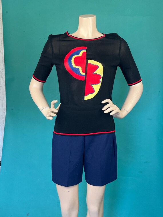 Vintage 90s Split Circle Gianni Versace Made in I… - image 5