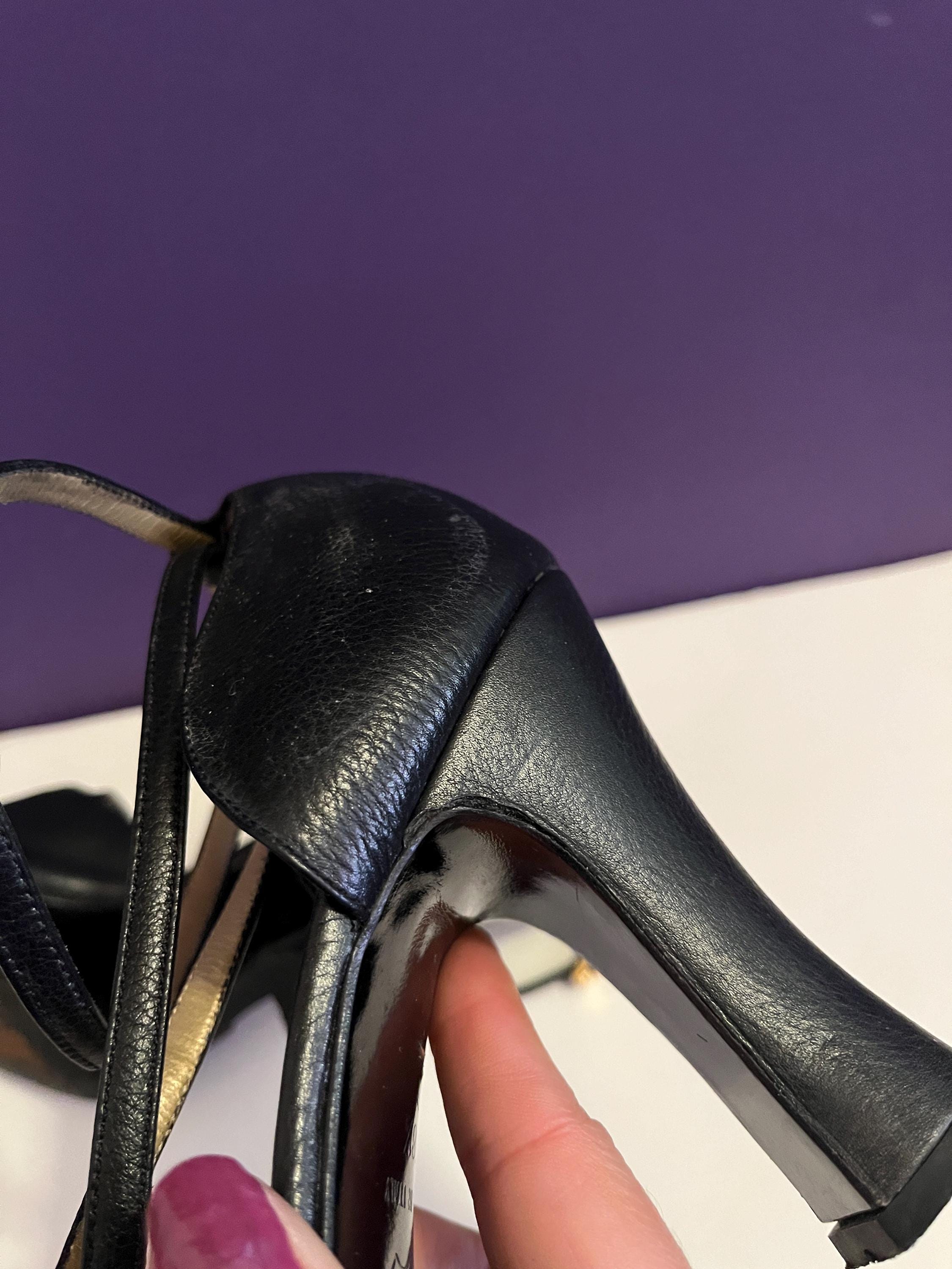 Vintage 90s Designer Gianni VERSACE Made in Italy Cross Ankle