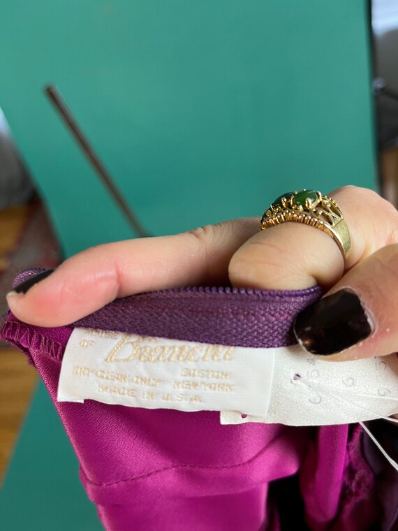 Raspberry Plunge V Open Back Vintage 80s House of… - image 10