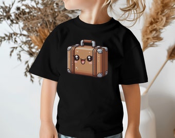 Kids Kawaii Luggage Shirt, Kids luggage shirt, Kawaii, Fun Gift, Kawaii shirt, Sushi Shirt, Cute gift, Luggage Tee, Kids shirt, Fun Shirt.