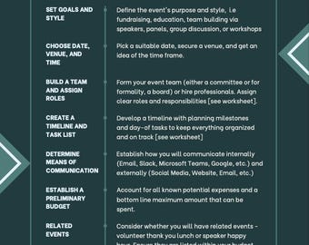 Event Planning Guide, Printable Corporate Event Planner, Editable Fundraising Event Guide, Detailed Event Planning