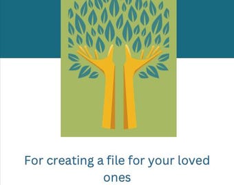Personal Records When I Die Workbook, Printable When I Die Workbook, Editable When I Die Workbook
