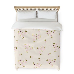 Floral Duvet Cover - Pink Flowers