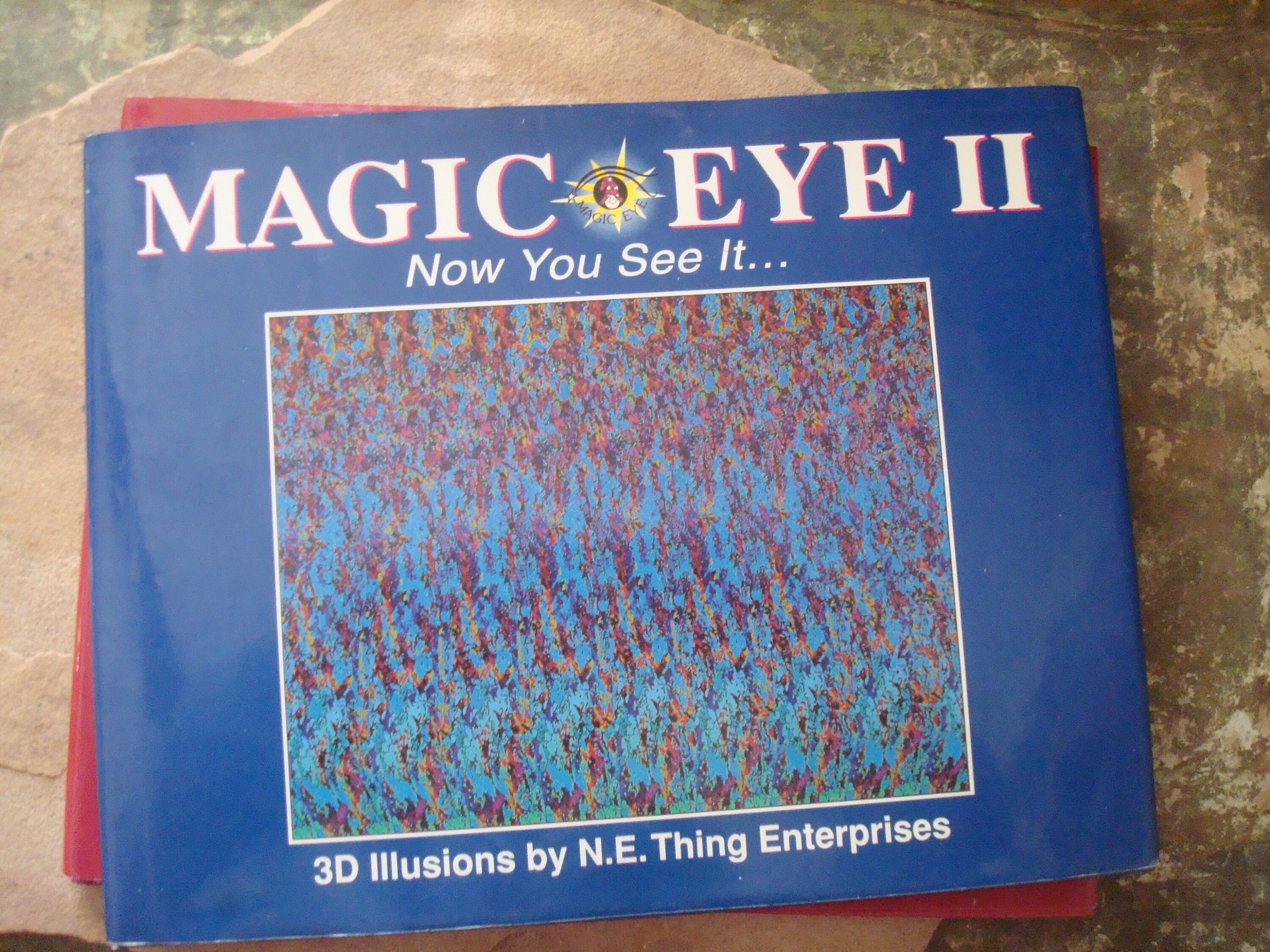 Vintage Magic Eye Books I and II 3 D Photo Optical Illusion Etsy