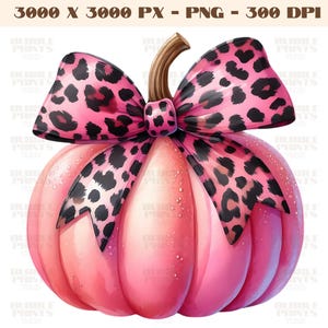 Leopard Pumpkin Coquette bow png, retro pink Pumpkin Shirt Design, Fall Sublimation,Pumpkin Patch Png, trendy Fall, trending girly leopard