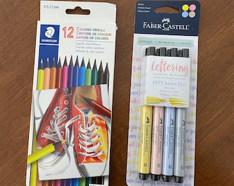 Staedtler Faber Castell Colored Pencils PITT Artist Pens Pastel