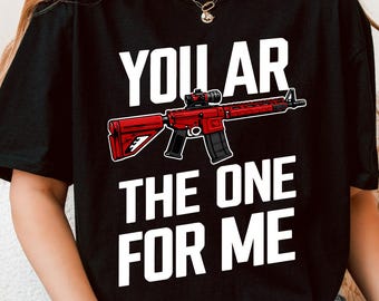 Sie sind der Eine für mich T-Shirt, lustiges Valentinsgruß-Liebesgeschenk, Paare romantisches Zitat-grafisches T-Stück, Valentinstag-Hemd