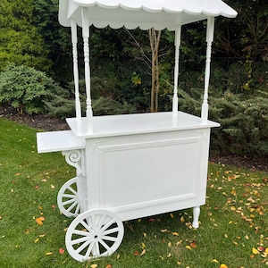 Handcrafted Wooden Candy Cart - Perfect for Events and Decor