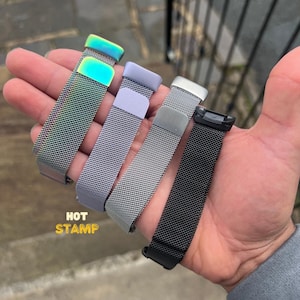 Milanese Fitbit Strap band for charge 5/6 | Adjustable Sport Band | Unisex Replacement Metal Magnetic Watch Strap | Breathable Casual Band