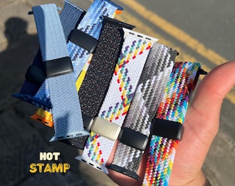 Magnetic nylon Apple Watch Band • Nylon Stretch Watch Strap • 38mm 40mm 41mm • 42mm 44mm 45mm 46mm 49mm • Series 1-10 SE • Birthday Gift