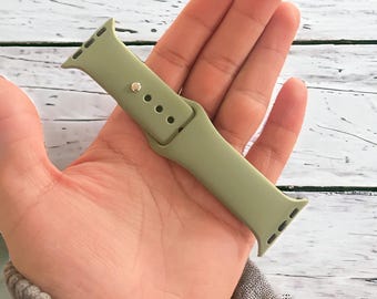 Handmade Silicone for apple watch band iwatch strap. Series 1 2 3 4 5 6 7 8 9 10 Ultra. Fit for 38/40/41mm and 42/44/45/49mm. Sports gym