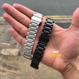 3 link metal Fitbit Charge 5 6 Watch Replacement Stainless Steel Strap Band Bracelet, clasp buckle fashion Fitbit charge watch band strap