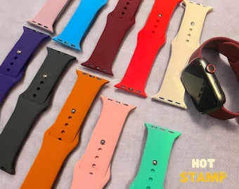 Silicone Sport Band for Apple Watch band Series Ultra 10 9 8 7 6 SE 5 4 – 38/40/41/42/44/45/49mm, Replacement Strap, Waterproof, Buckle
