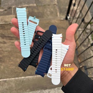 Silicone For Samsung Galaxy Watch 7 6 5 4 Straps Silicone 40/44mm Fitness Band FE Pro Buckle breathable silicone watch band strap