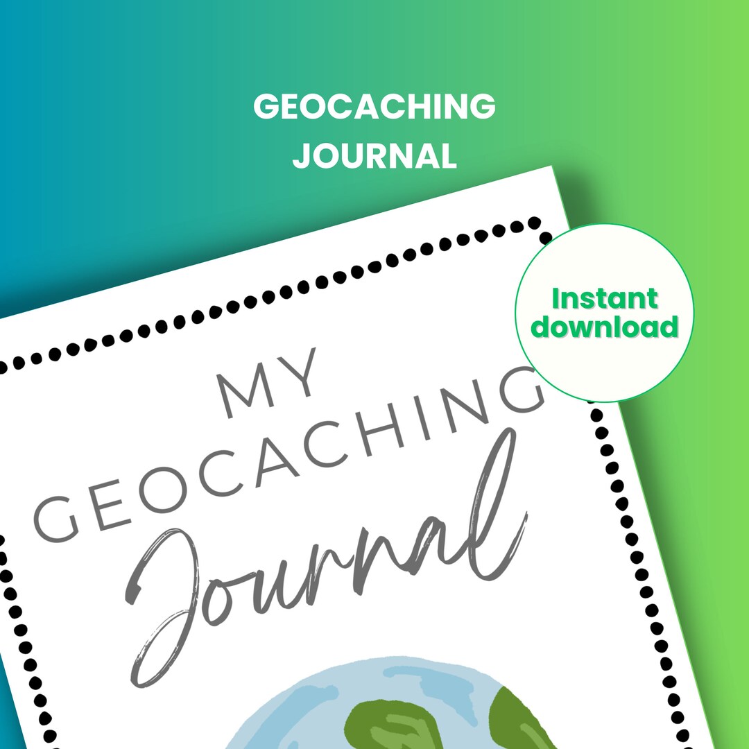 Printable Geocaching Journal Digital Notebook Geocache Logbook Outdoor ...