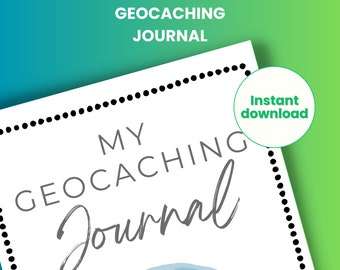 Printable geocaching journal digital notebook geocache logbook outdoor adventure journal geocaching planner DIY geocaching diary, Goodnotes