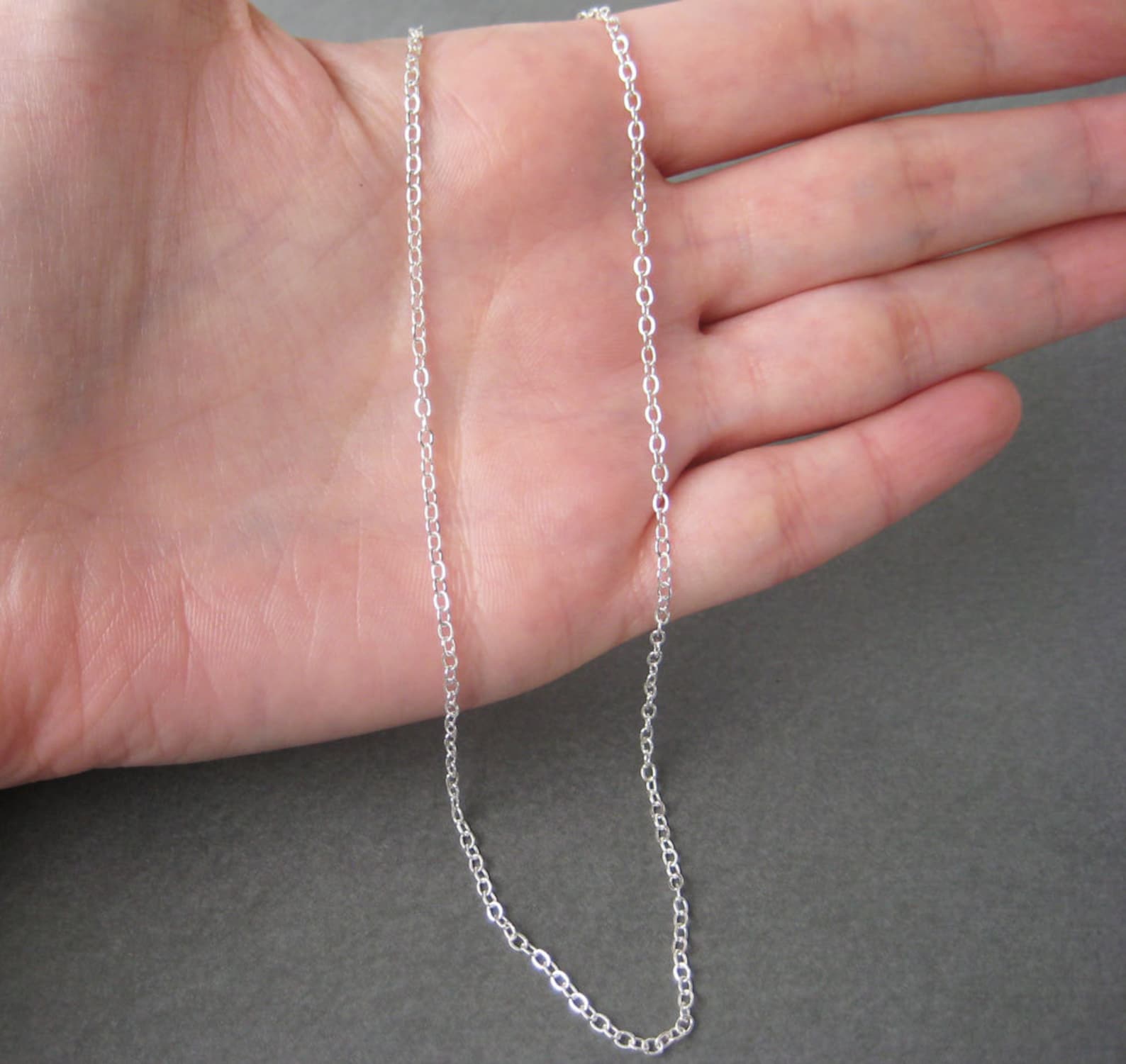 20 Inch Sterling Silver Chain Necklace .925 Sterling Silver Etsy