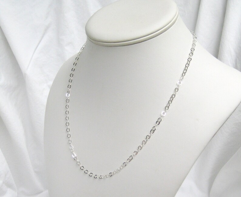 20 Inch Sterling Silver Chain Necklace Lobster Claw Clasp Etsy