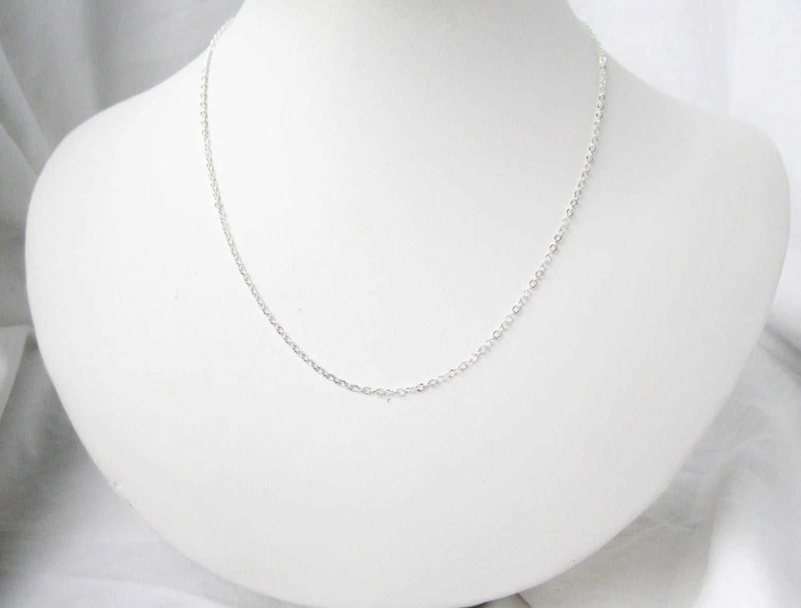 18 inch Sterling Silver Chain .925 Sterling Silver Chain Etsy