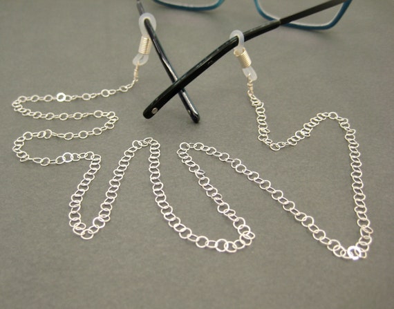 Sterling silver cheap eyeglass chain
