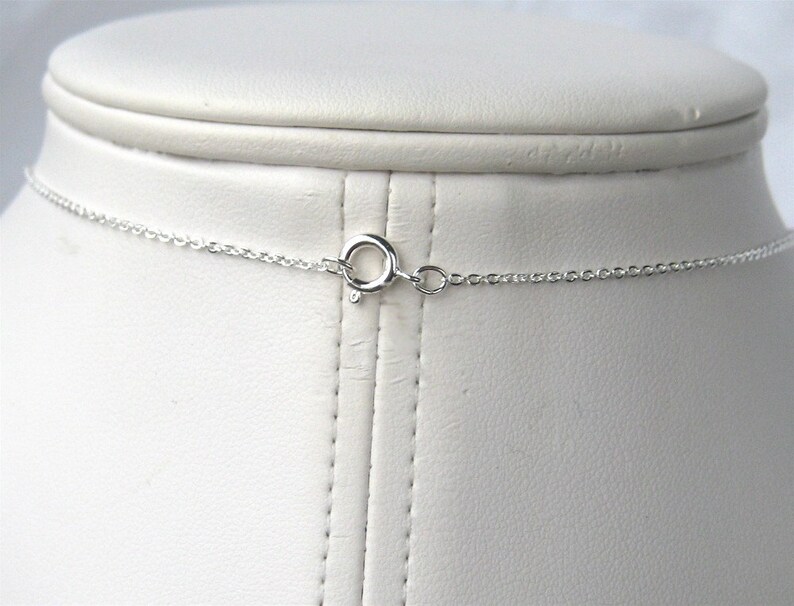 Light Blue Pendant Necklace Silver Chain Necklace Aqua Etsy
