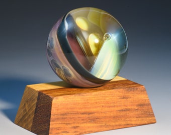 Marble, Soft Pinwheels Vortex 1-11/16", Handmade Flamework Borosilicate Art Glass
