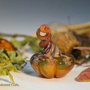 Mini citrouille Witch Candy , citrouille en verre fantastique, verre flamework fait à la main image 9