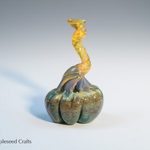 Mini Pumpkin Desert Dreams, Fantasy Glass Pumpkin, Handmade Flamework Glass image 8