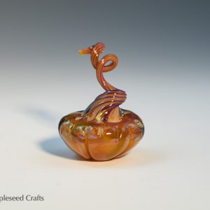 Mini citrouille Witch Candy , citrouille en verre fantastique, verre flamework fait à la main image 3